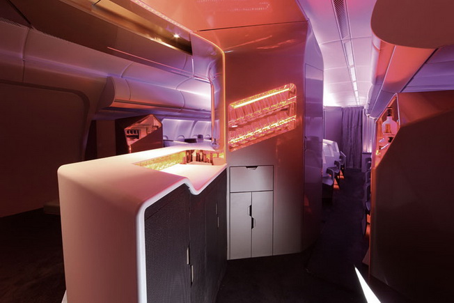 Projekt luksusowej kabiny samolotu linii Virgin Atlantic Airways, na GIS Warszawa 2014