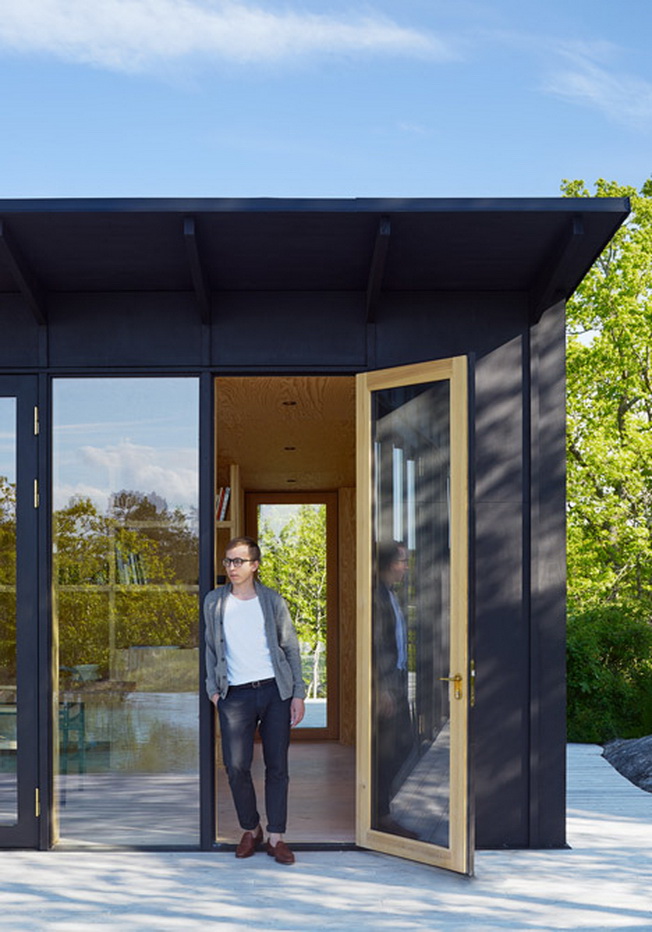 Andreas Martin-Löf projektuje dom na wzgórzu w pobliżu Sztokholmu z widokiem na korony drzew