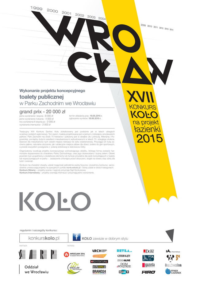Konkurs na Projekt Łazienki 2015 we Wrocławiu