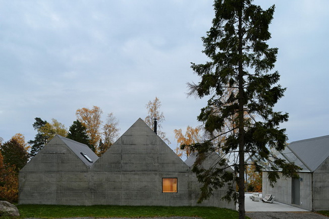 Szwedzki wakacyjny dom z betonu