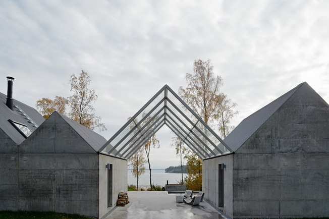 Szwedzki wakacyjny dom z betonu